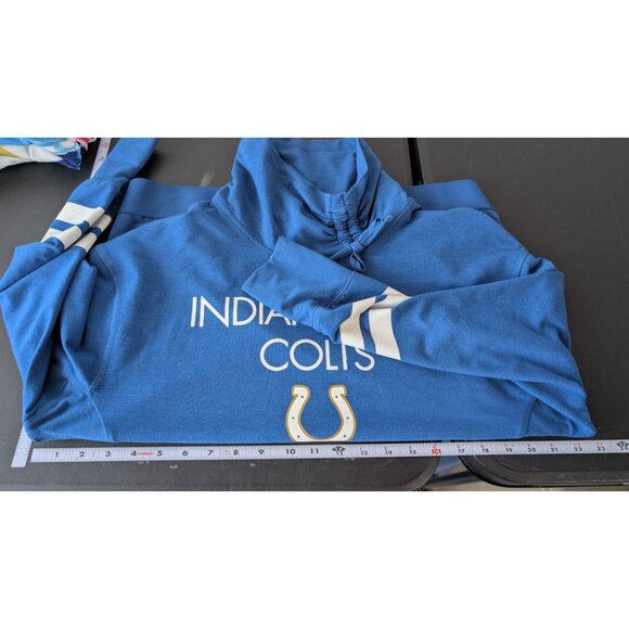 Nike NFL Team Apparel Womens Indianapolis Colts Cowl Neck Sweatshirt Size Large - Picture 8 of 9